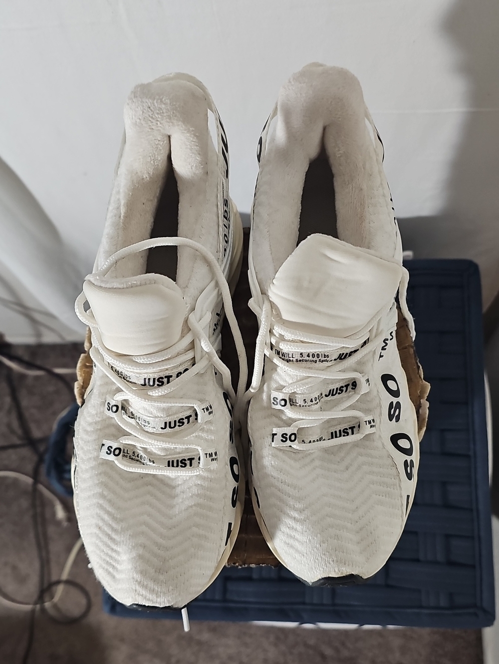 Women's White Athletic Sneakers with Black Accent